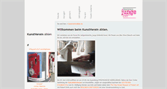 Desktop Screenshot of kunstvereinahlen.de